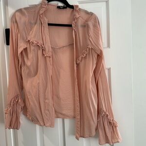 Paige Pink Blouse Size XS
